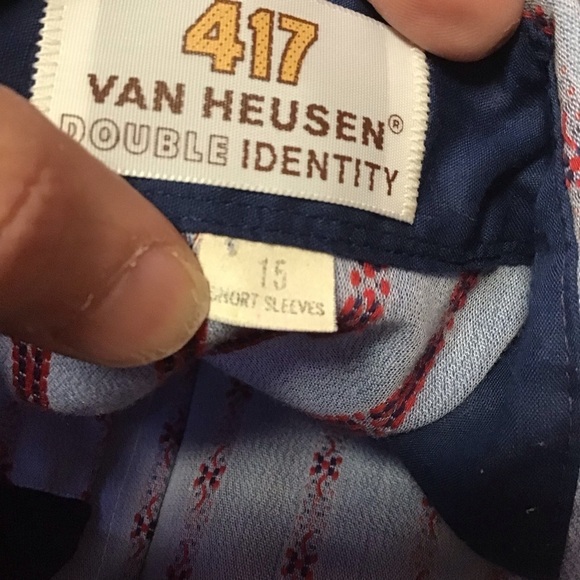 3 for 20 $ bundle Vintage 70s Van Heusen Double Identity BF  Big Collar Shirt - Picture 2 of 12